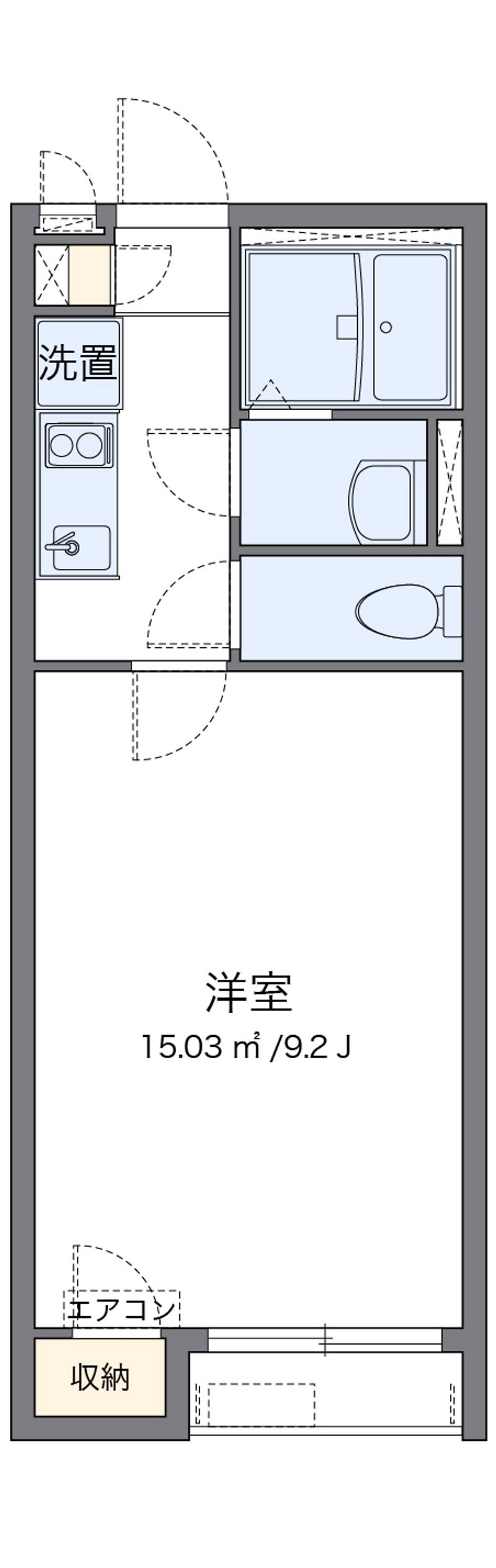 クレイノＩＲＩＥⅡ 間取図