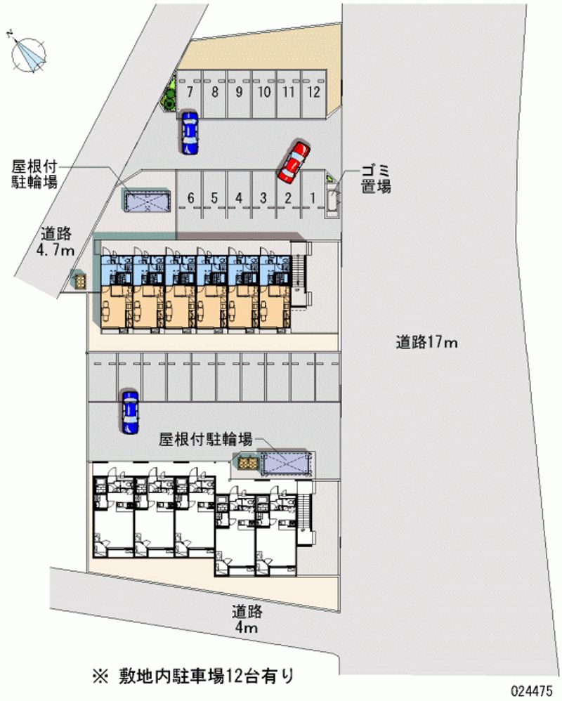 レオパレスシャトレー荒谷 月極駐車場