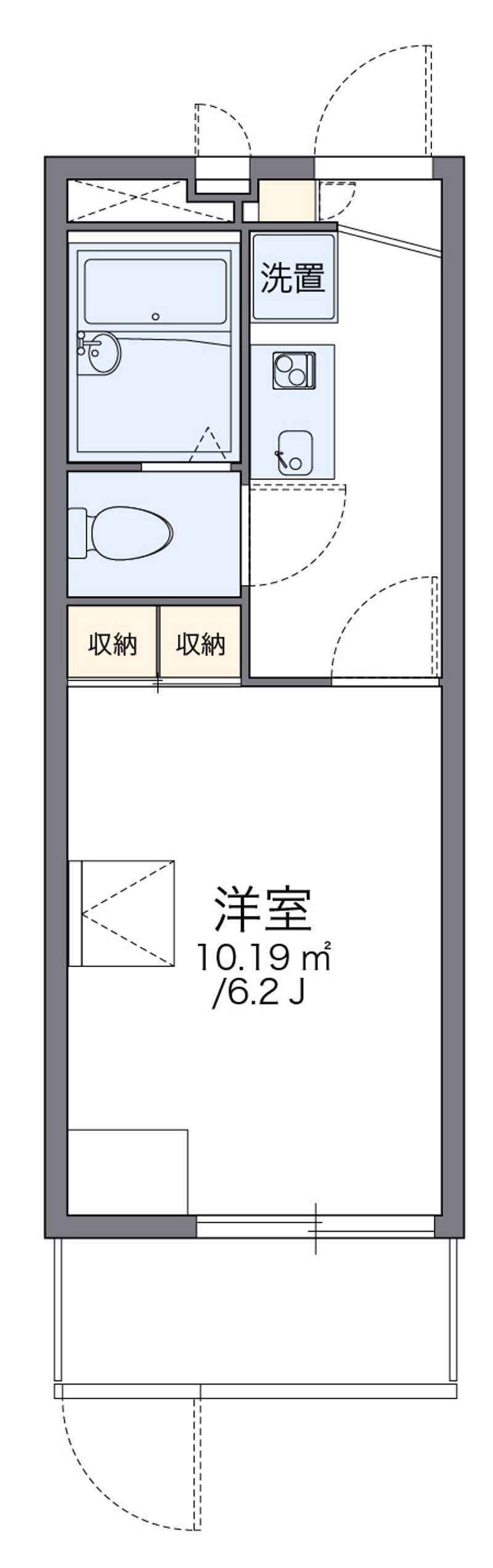 レオパレスアズール加美東 間取図