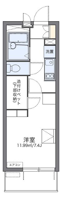 レオパレスヒルズＭＴ八幡 間取り図