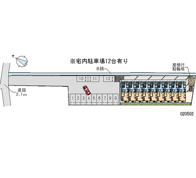 20503 Monthly parking lot