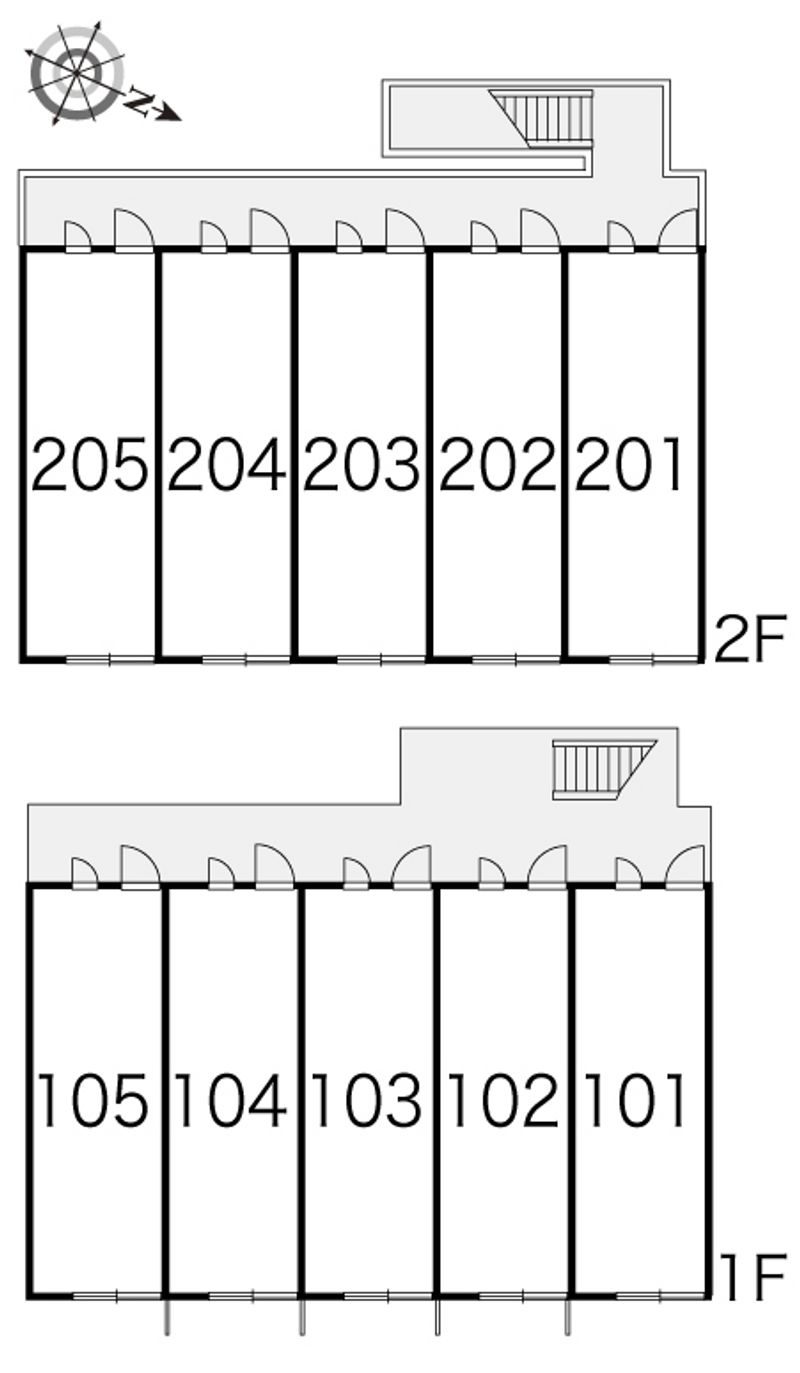 レオパレスボムール 間取配置図