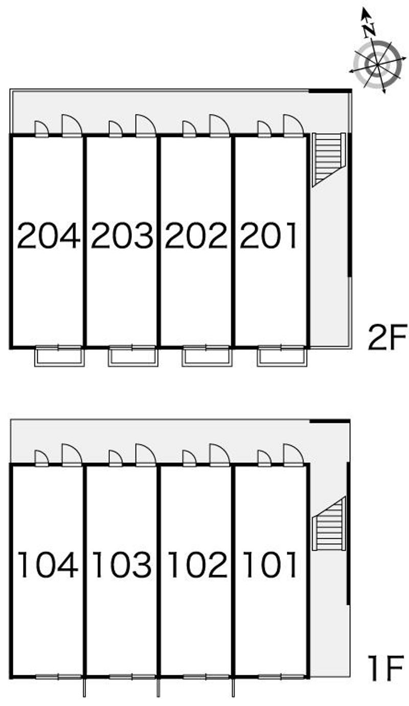 レオパレスエスペランス 間取配置図