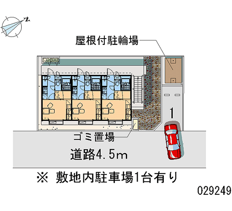 レオパレスマエハラキミヨイ 区画図