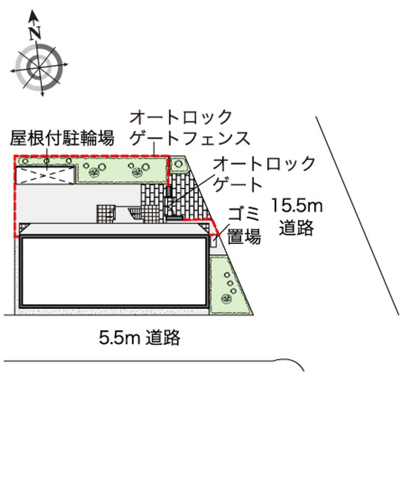 レオパレスグランドソレーユ 配置図