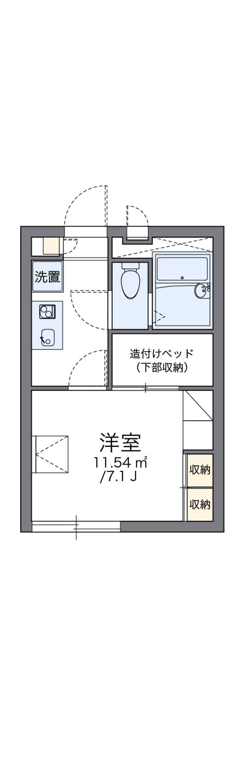 レオパレスハイムシード 間取図