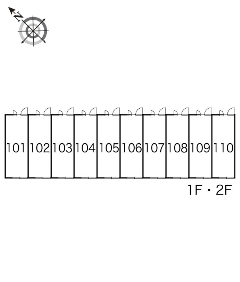 レオパレスベルク 間取配置図