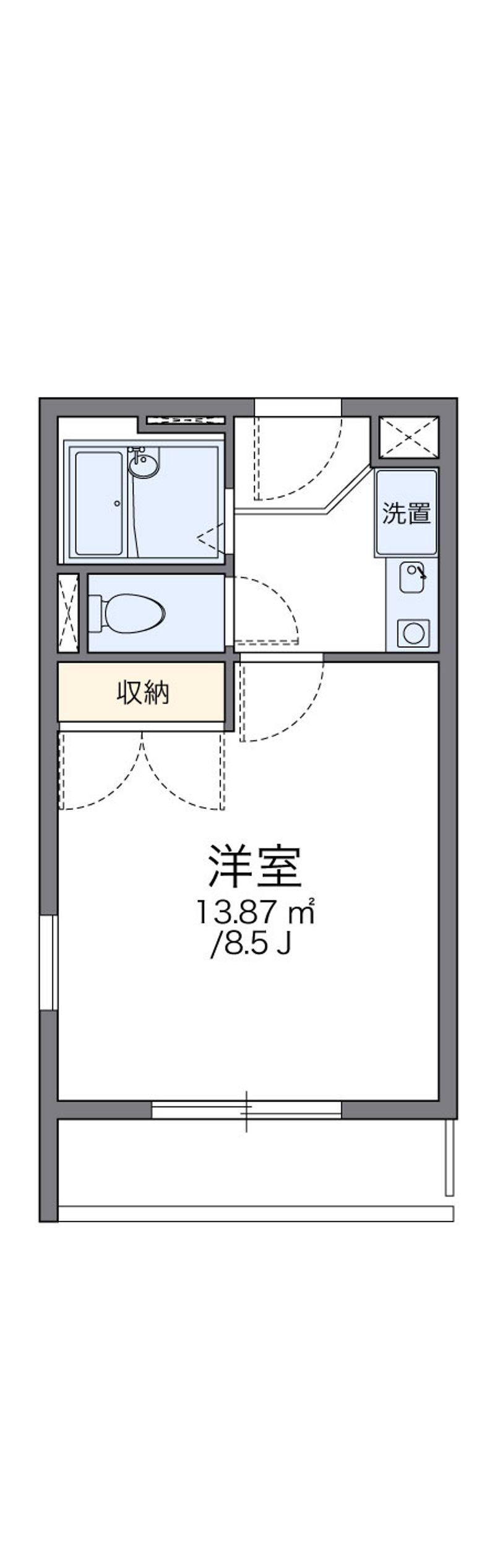 レオパレス中井町２ 間取図