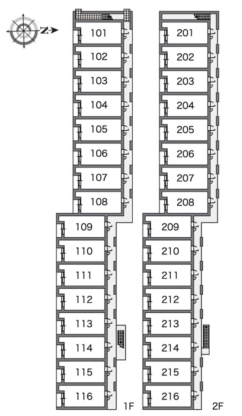 レオパレスドリームⅡ 間取り配置図