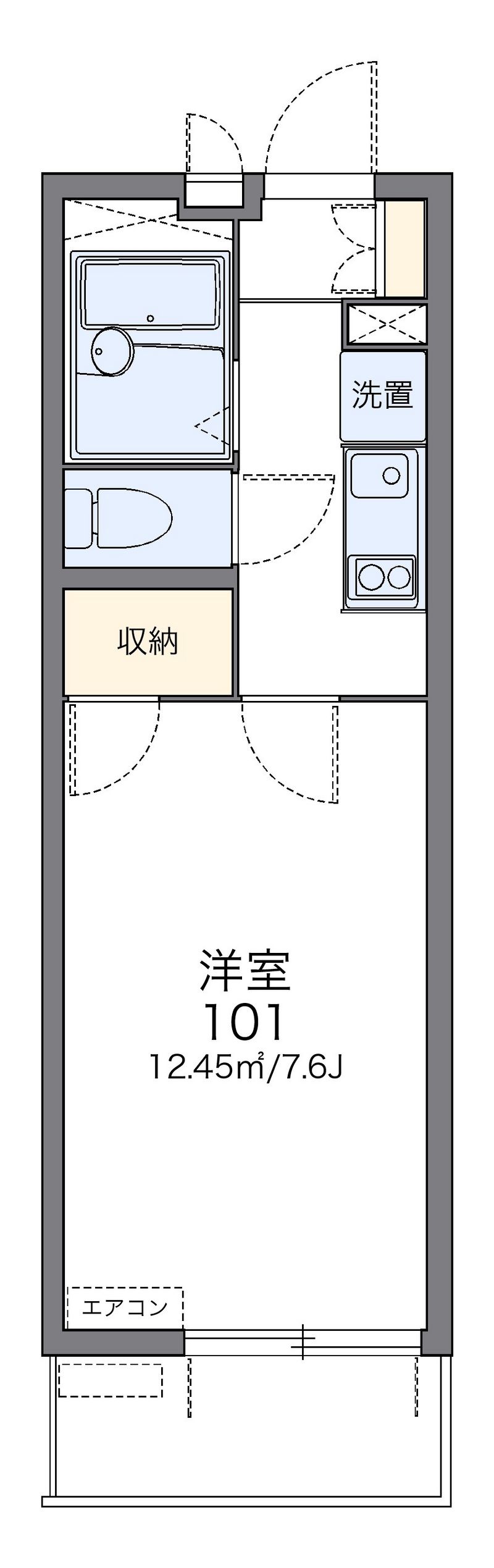 レオパレスＷｉｎｄⅡ 間取図