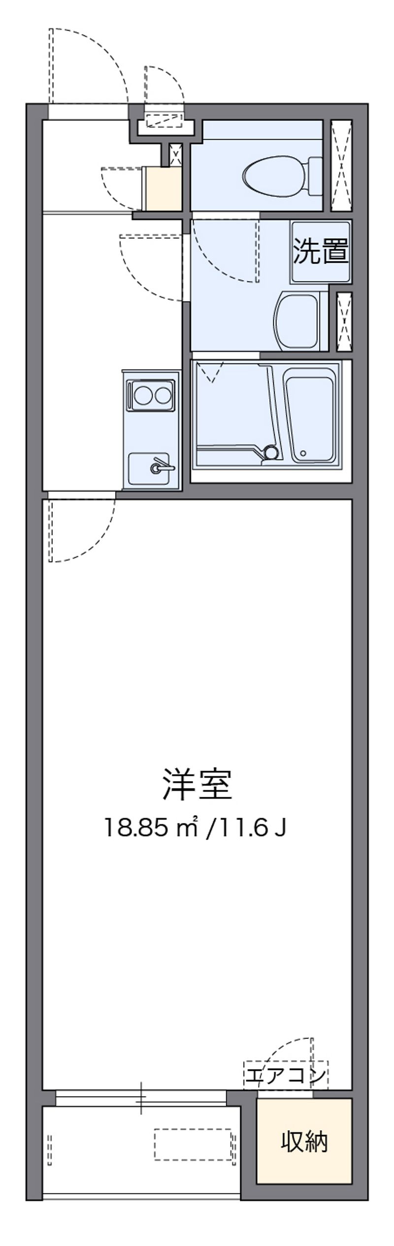 クレイノトニワン 間取図