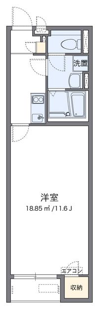 クレイノトニワン 間取り図