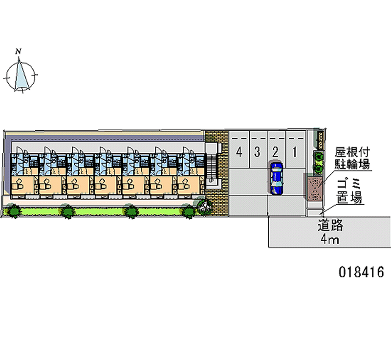 18416 bãi đậu xe hàng tháng