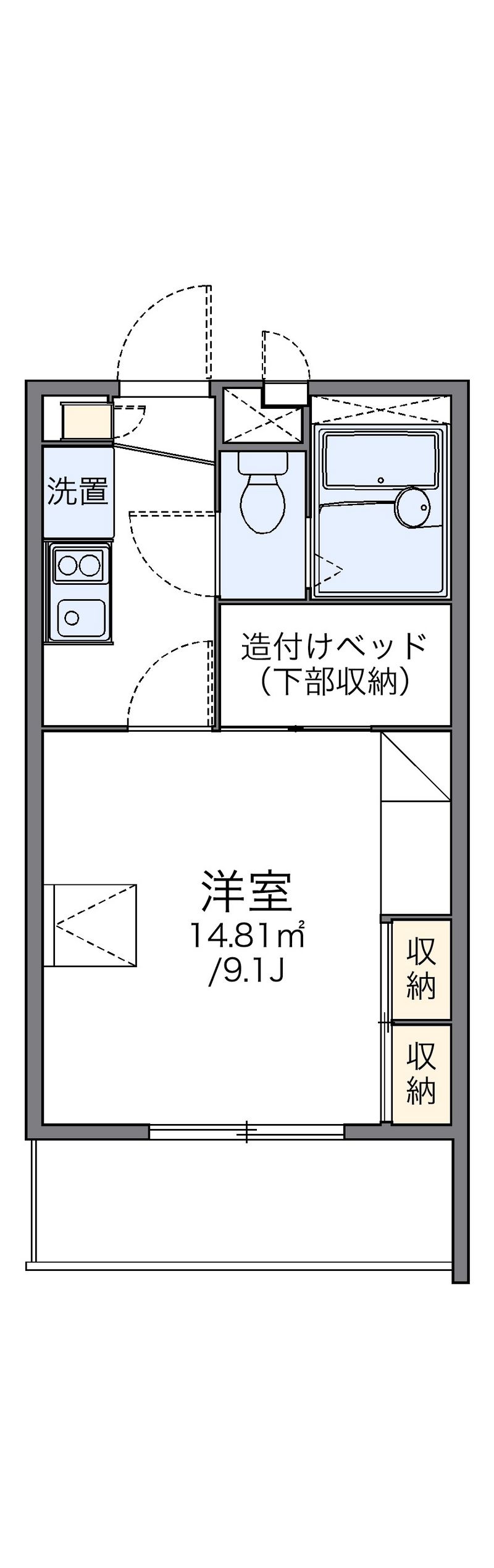 レオパレス多田２ 間取図