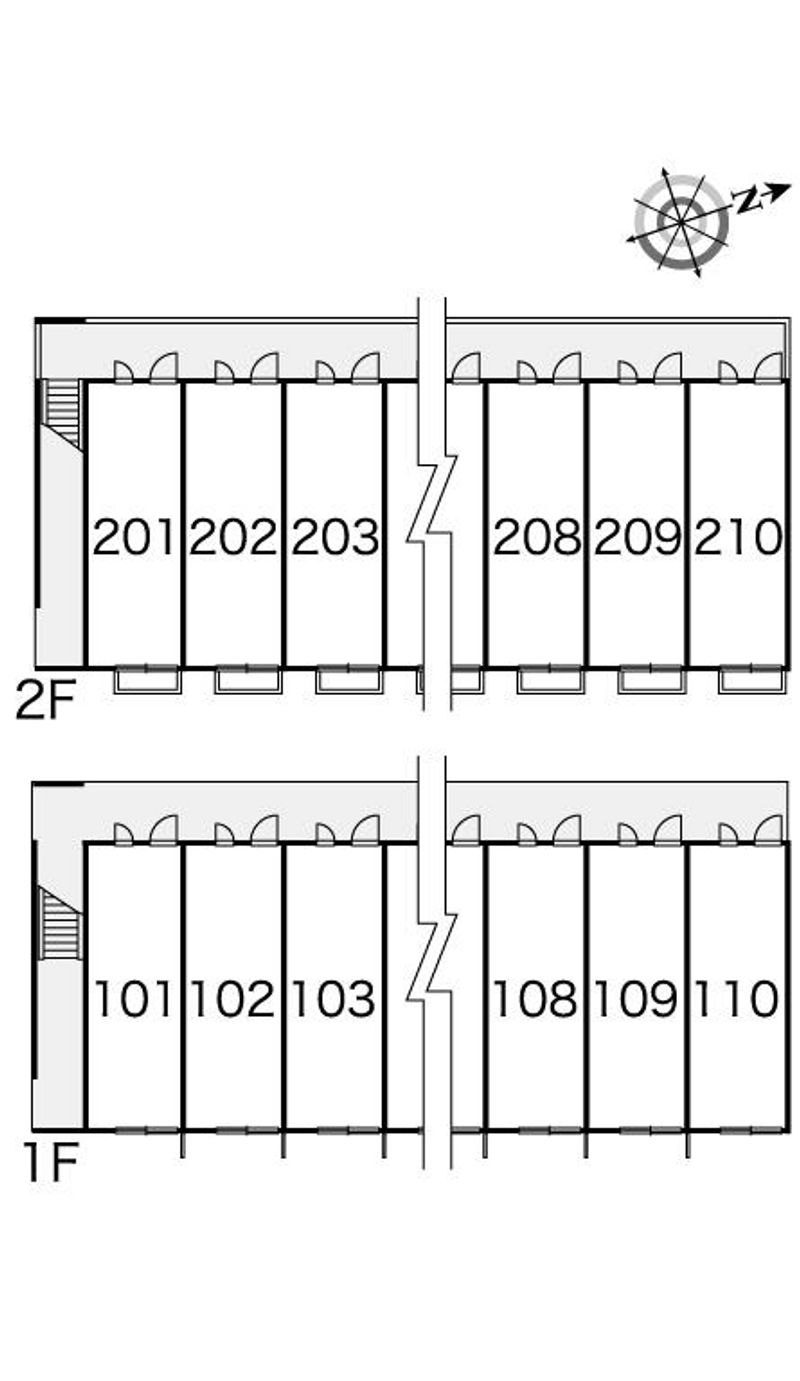 レオパレスブルマイスター 間取配置図