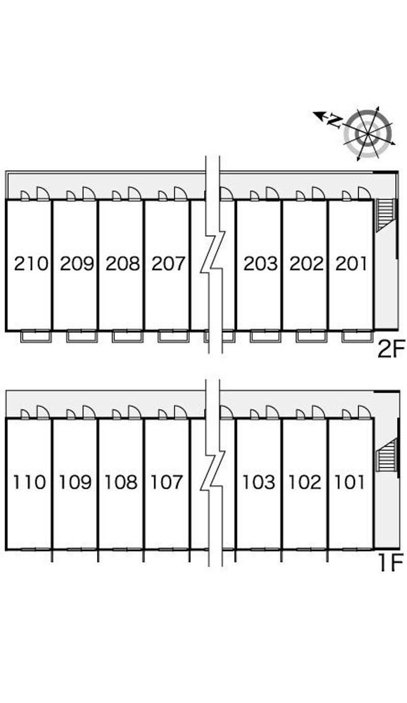 レオパレスＫ＆Ｋ 間取配置図