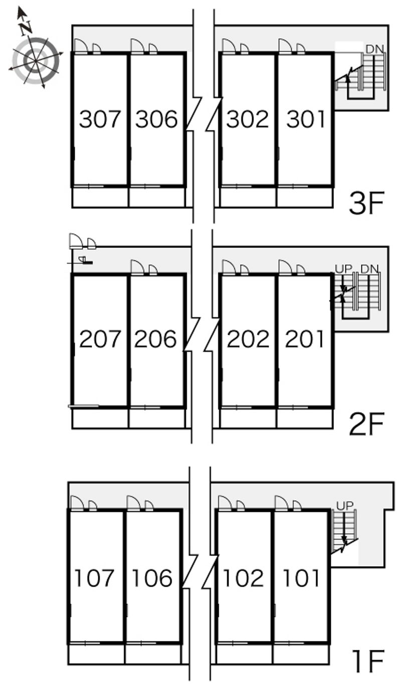 レオパレス青松 間取配置図