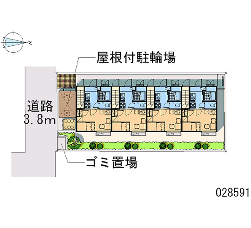 レオパレスハミング熱田 区画図