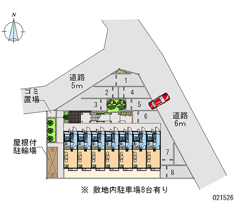 レオパレスすみれ 月極駐車場