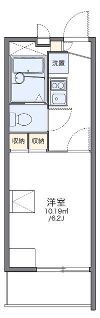 レオパレスリトルフラワーＢ 間取り図