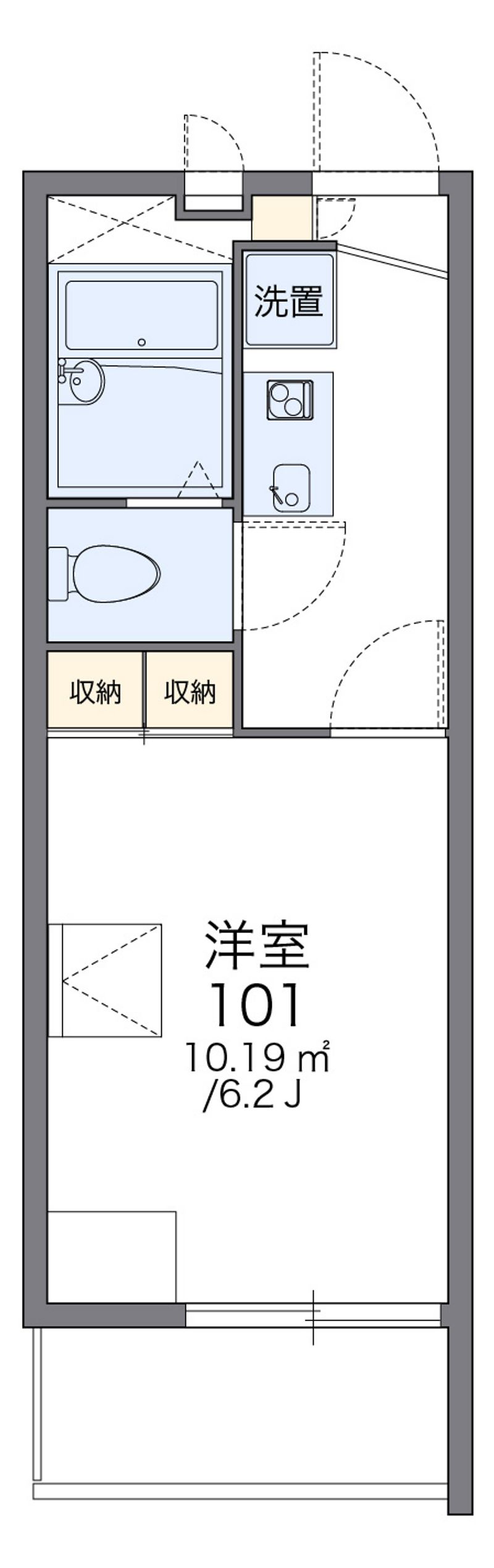 レオパレススカイライン 間取図