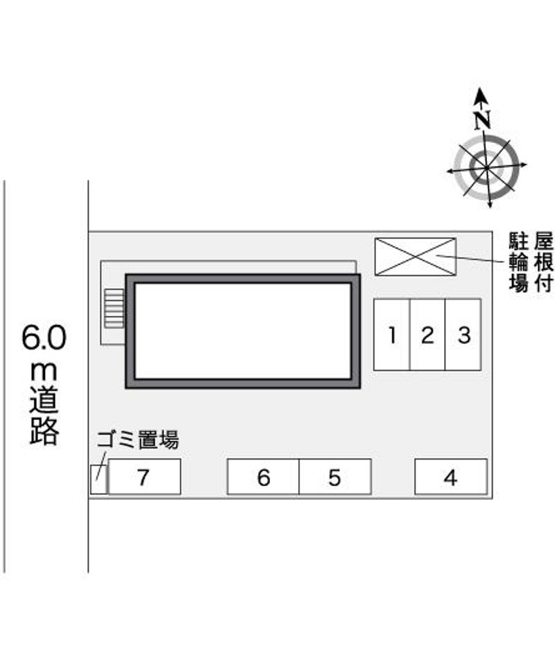 レオパレス愛子　２００５ 配置図