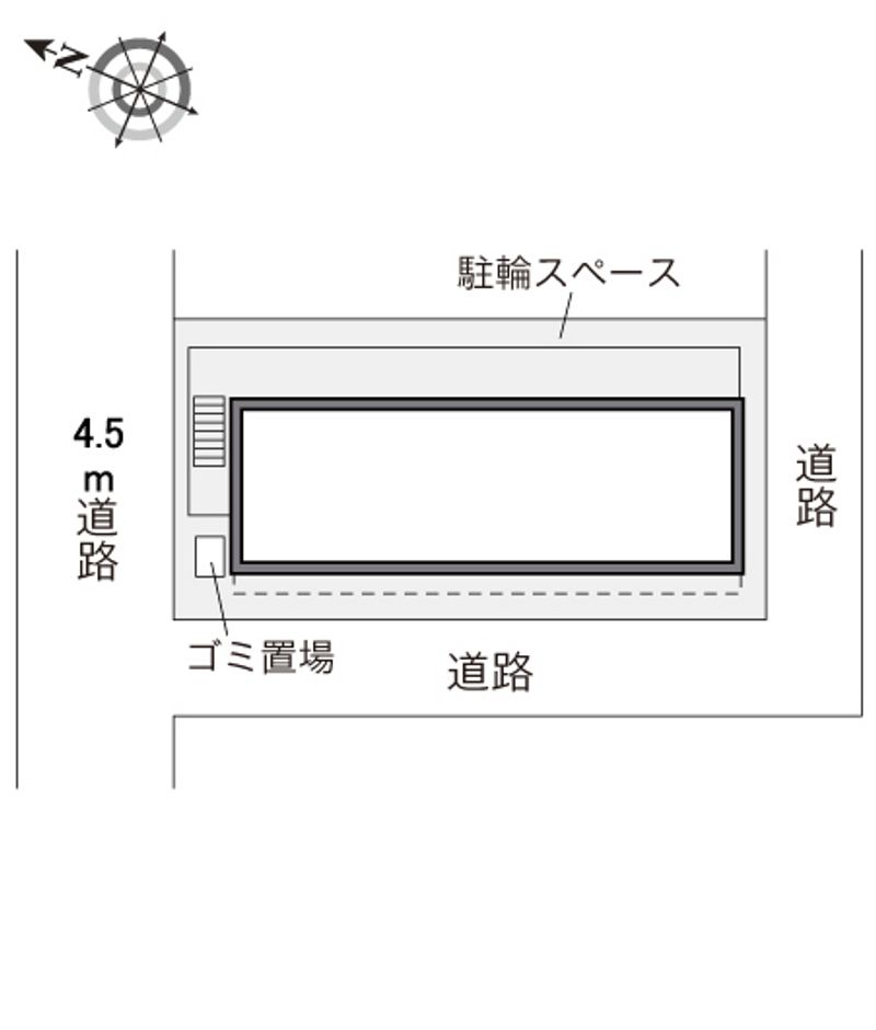 レオパレスメゾン　ポムスリーズ 配置図