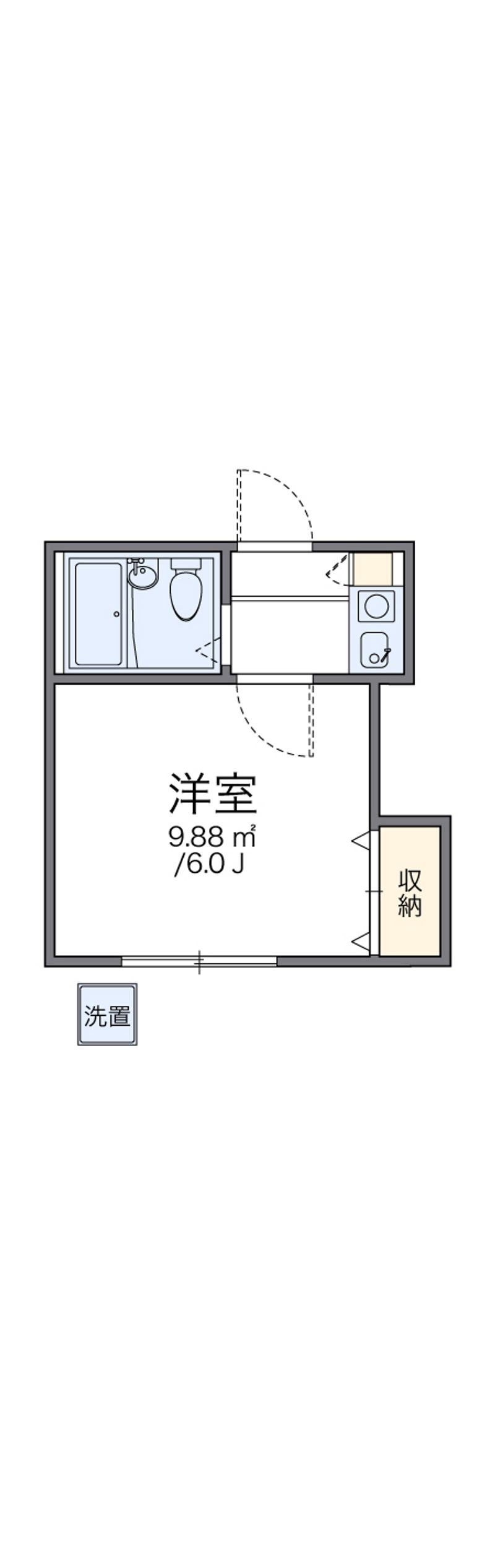 レオパレス岡崎公園 間取り