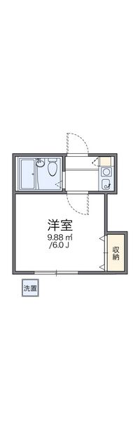 レオパレス岡崎公園 間取り図