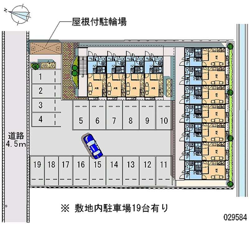 レオパレス桂 月極駐車場