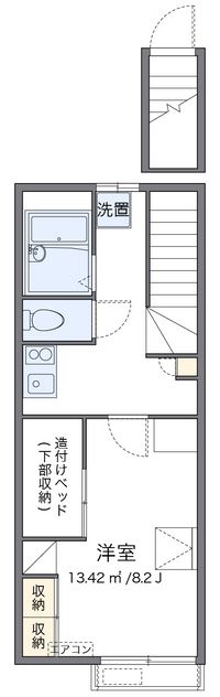 レオパレスステージ　栄華 間取り図