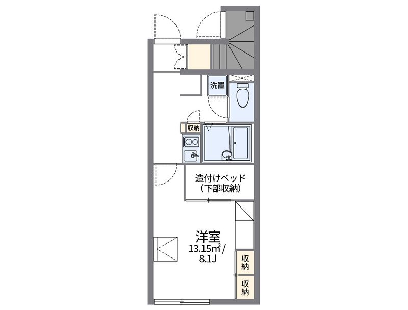 レオパレス瀬戸品野 間取図