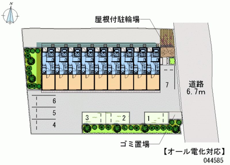 レオネクストカルミアオクイ 月極駐車場