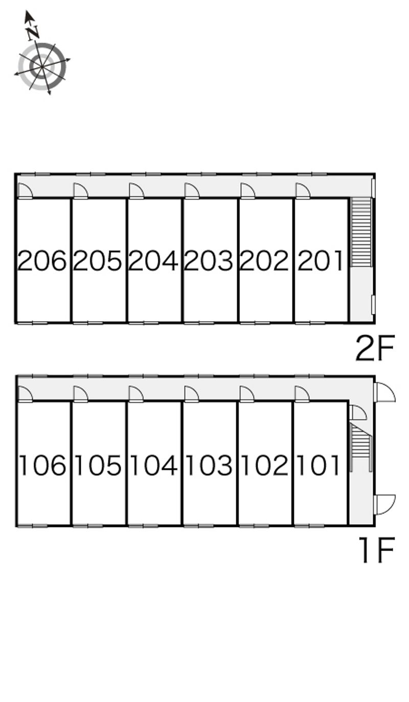 レオパレスモナリエ 間取配置図