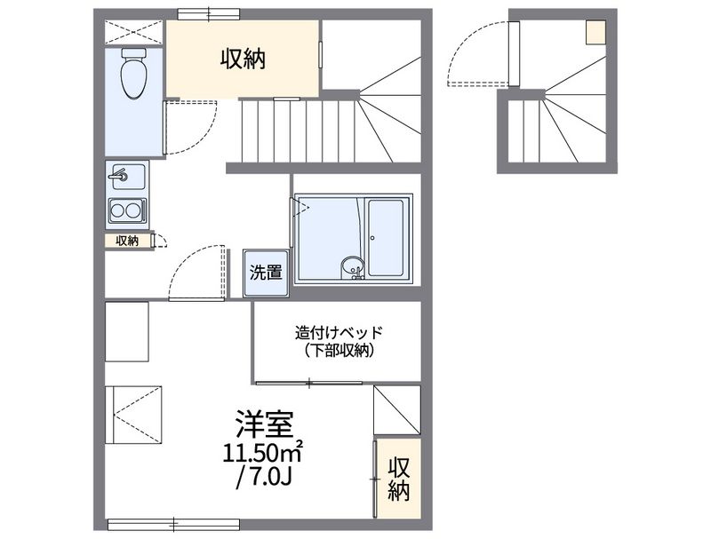 レオパレスボヌールＳ 間取図