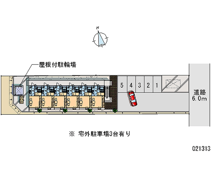 レオパレスさいわい 月極駐車場