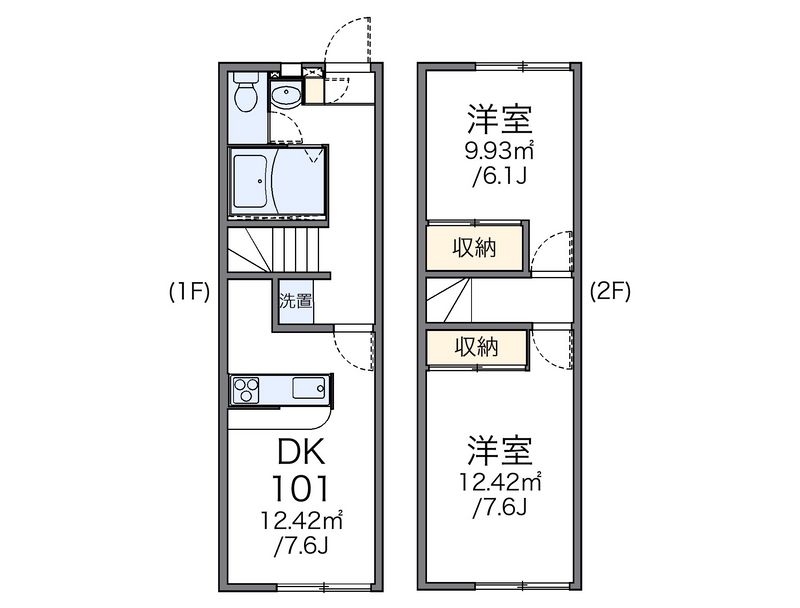 レオパレスフレンズ 間取図