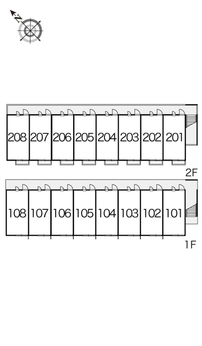 レオパレスシェル　ガーデン 間取配置図