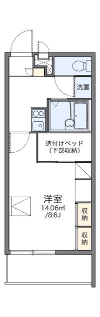 レオパレスアサクラⅢ 間取り図