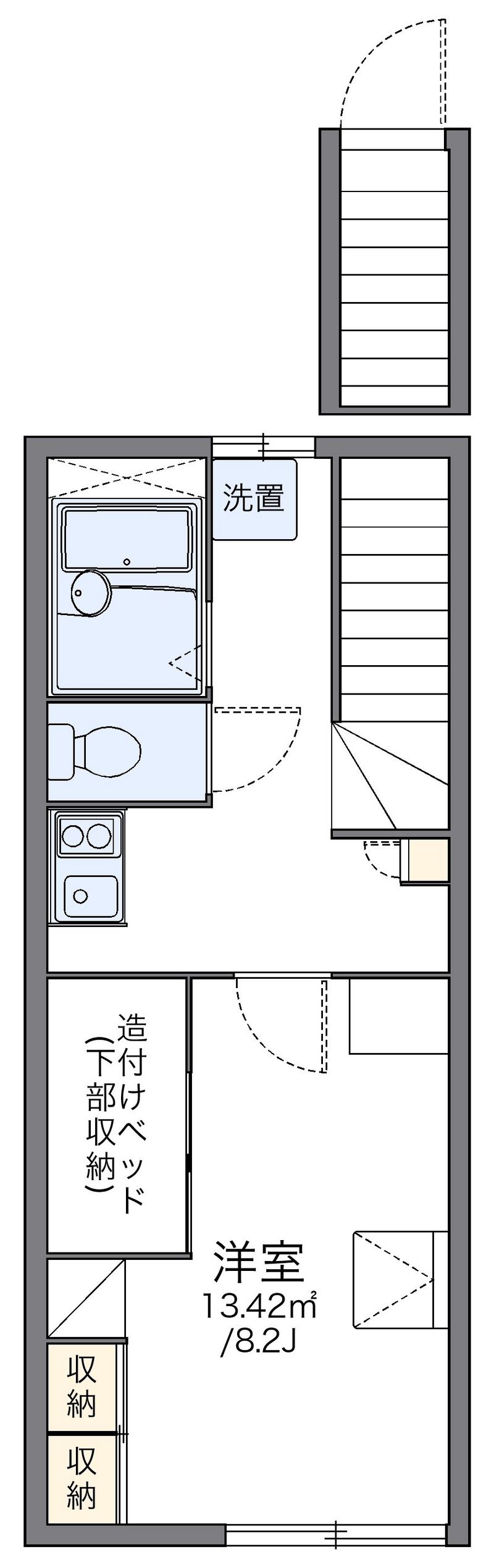 レオパレスさくら 間取図