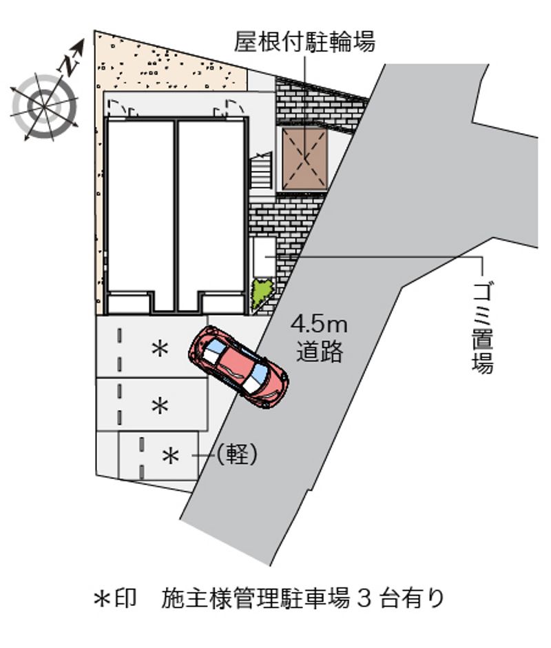 クレイノメモワール山科 配置図