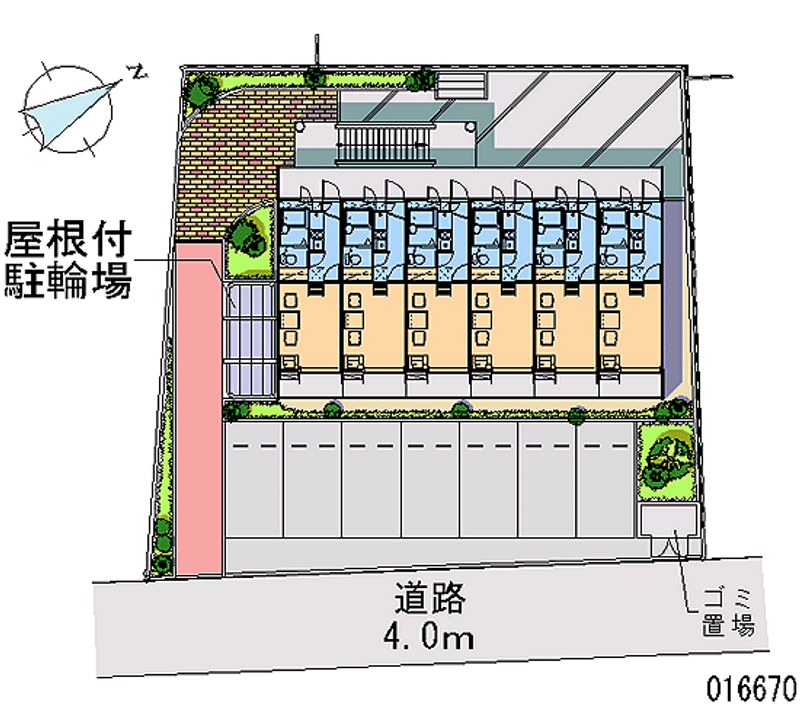 レオパレス通町 区画図