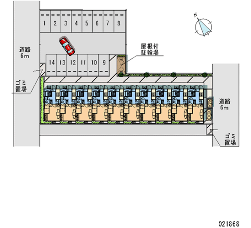 レオパレストリアノン 月極駐車場