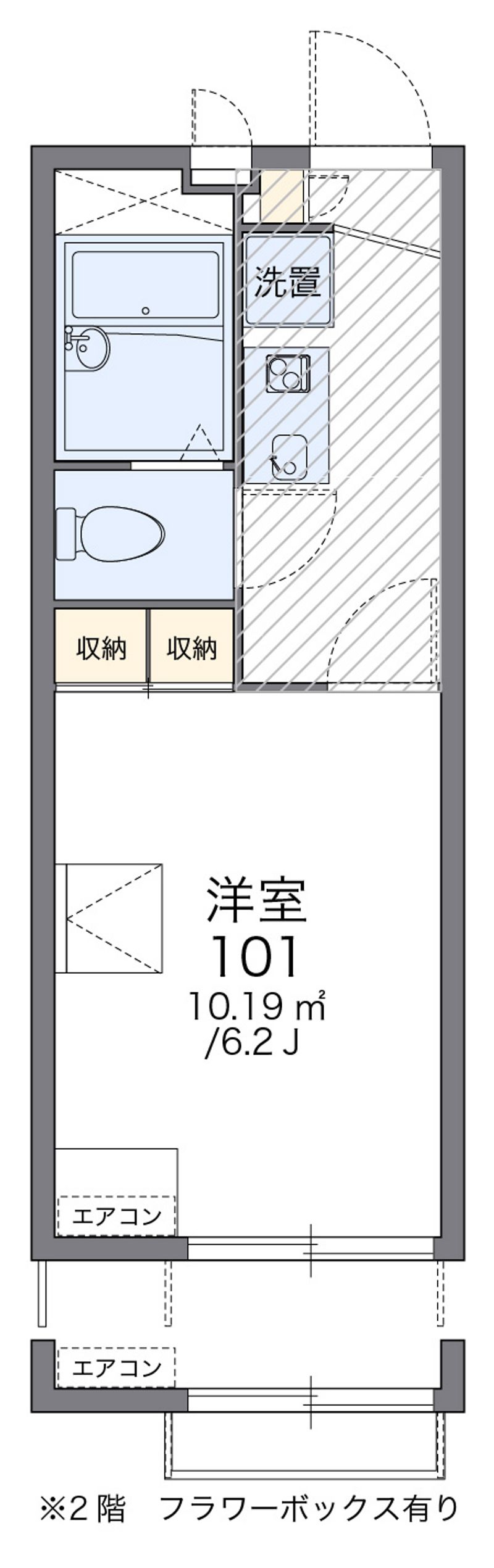 レオパレスグリーンシンフォニー 間取図