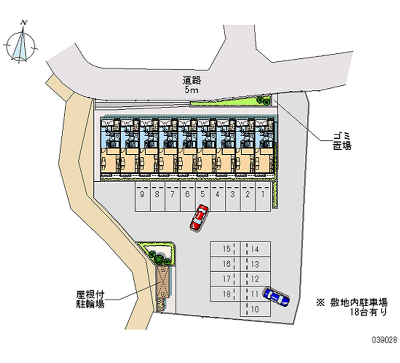 39028 Monthly parking lot