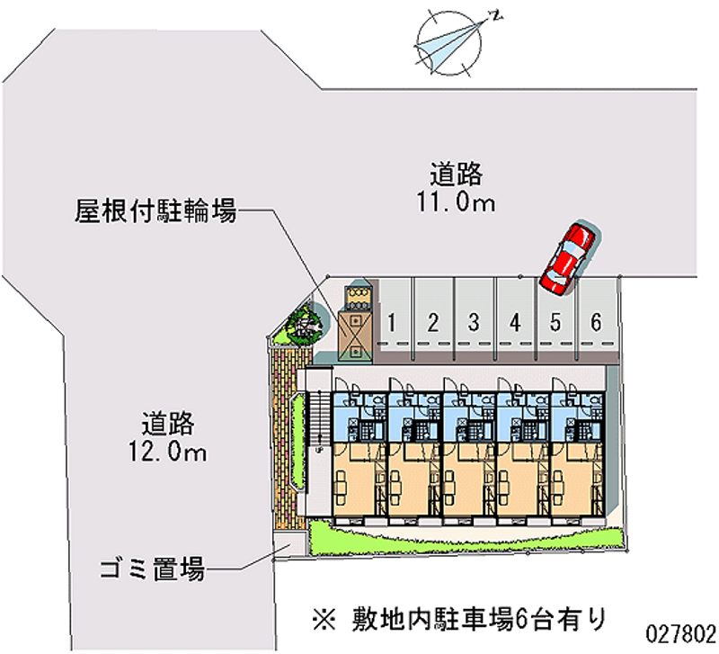 レオパレス南沖野 区画図