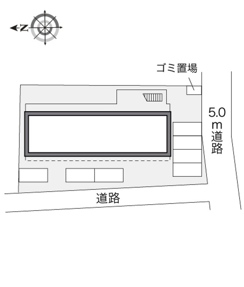 レオパレスサニーサイドヒライⅡ 配置図