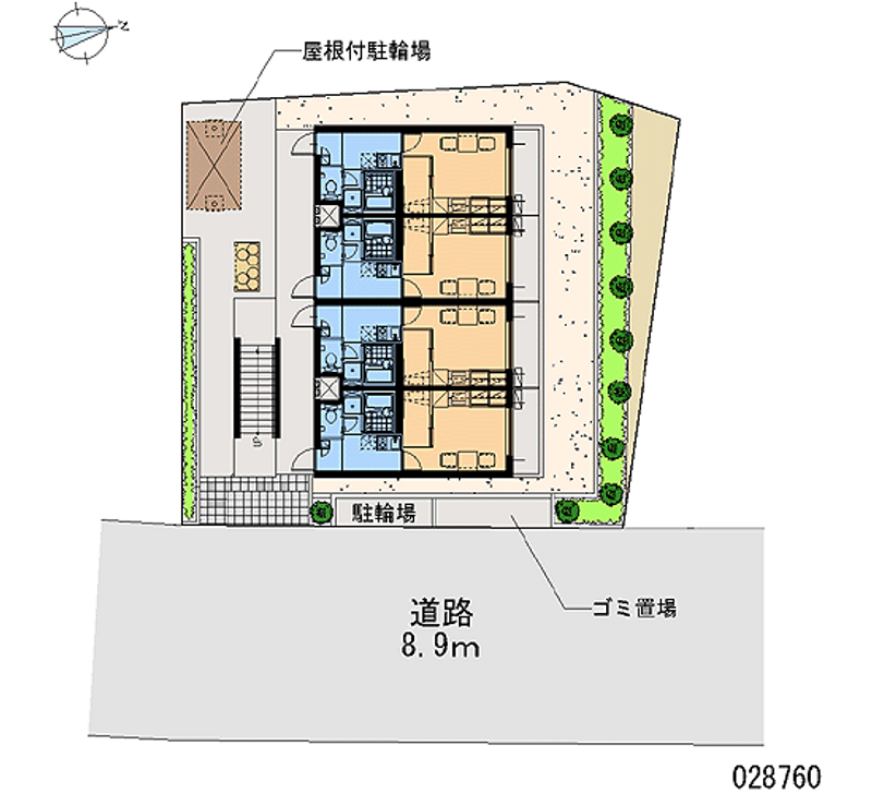 レオパレスサランズ日吉 区画図