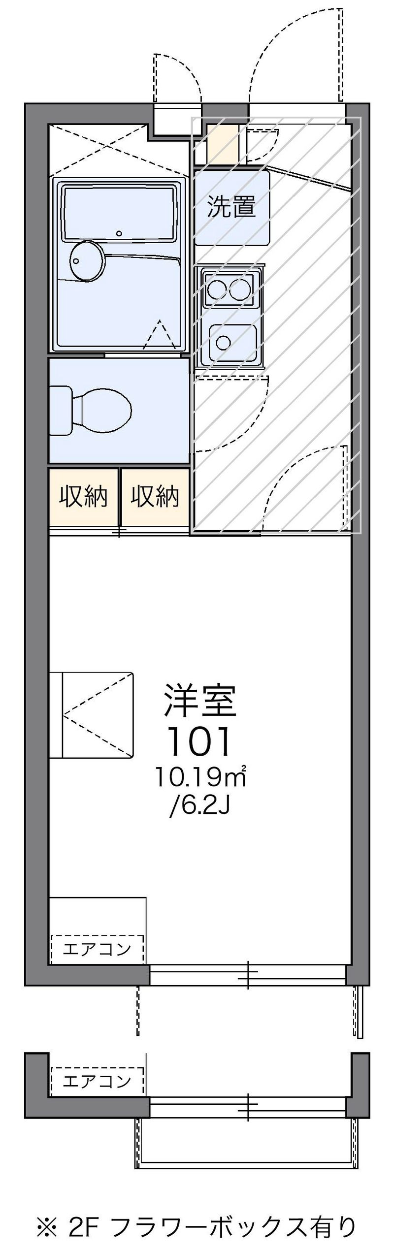 レオパレスＪＵＮⅠ 間取図