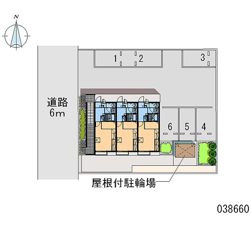 レオパレスカメラート 月極駐車場